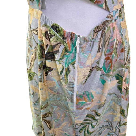 NWT Show Me Your MuMu Floral Lauren Tie Mini Dress Size Large - Picture 8 of 10